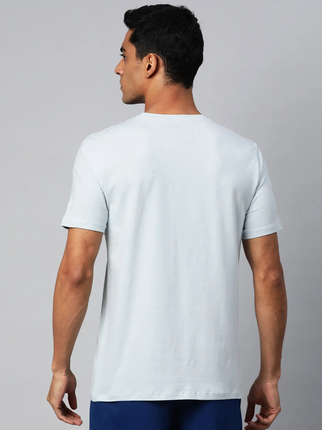 Net Fit Spirit Glow Alcis Men Solid Stretchex Slim Fit T-shirt