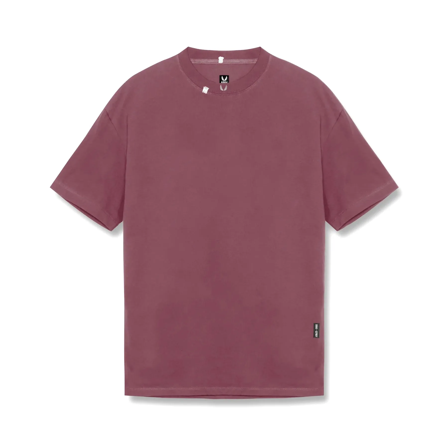 0797. Tech Essential? Relaxed Tee - Faded Crimson AntiPilling Fashion Forward