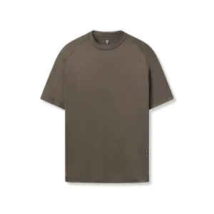 0918. AeroSilver? Fitted Tee - Deep Taupe Buttery Soft Fabric Everyday Style