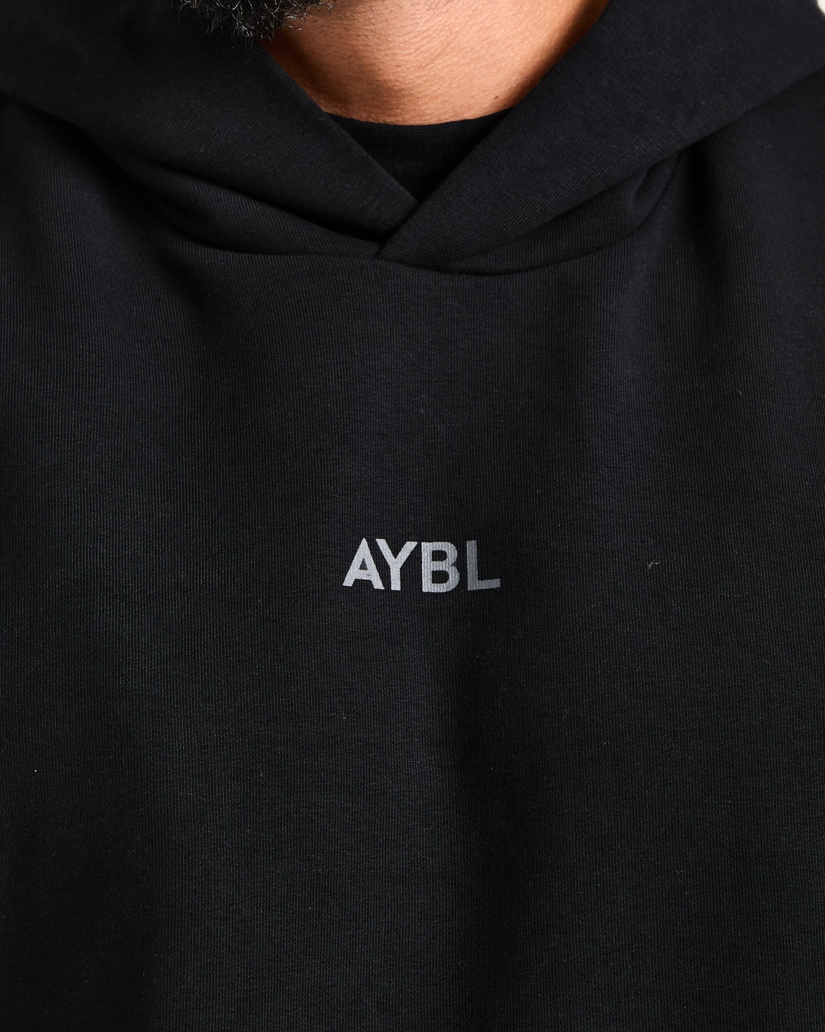 Craft Oversized Hoodie - Black Panda like