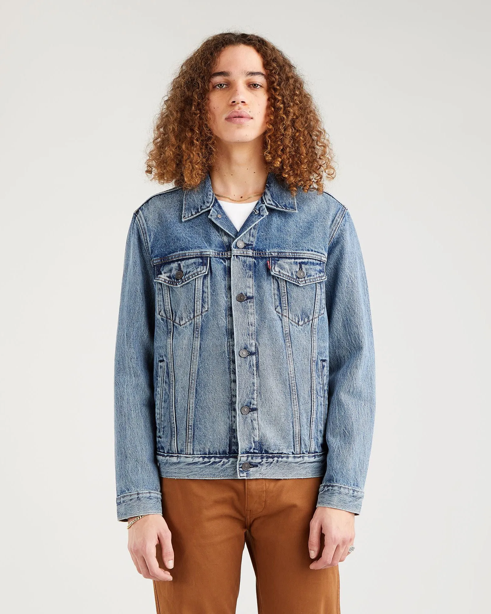 Classic Wear Street Fashion Levi's? Trucker Denim Jacket - Skyline