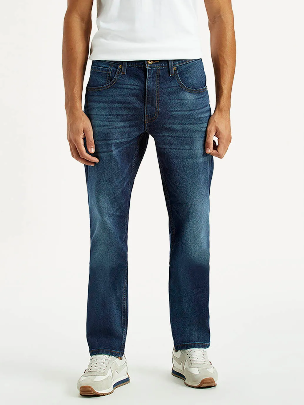 Utility Style Men's 541 Indigo Athletic Tapered Fit Mid Rise Jeans