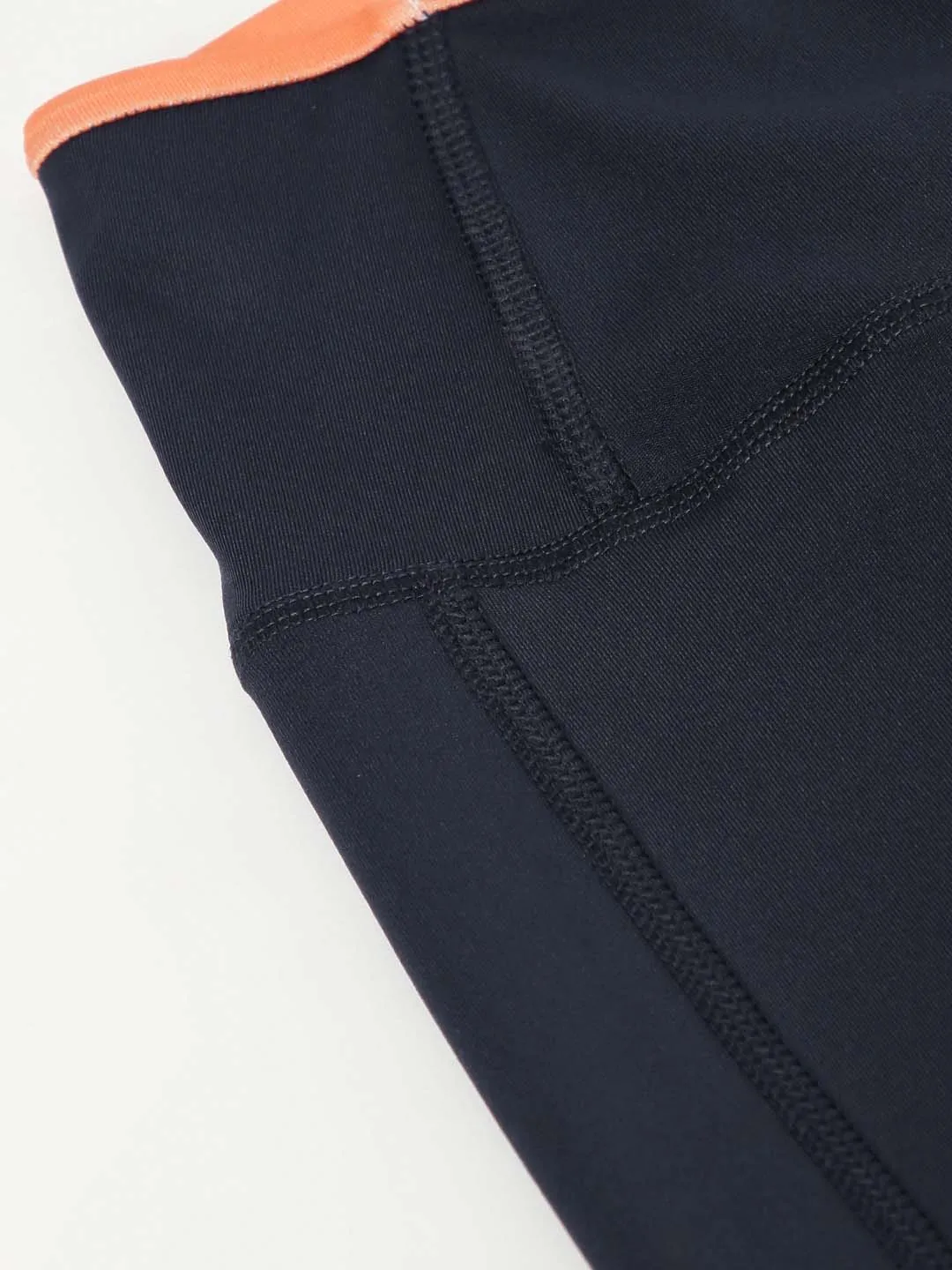 skin comfort Fitness Mode Alcis Women Navy Blue Drytech  Solid Cropped Training Tights