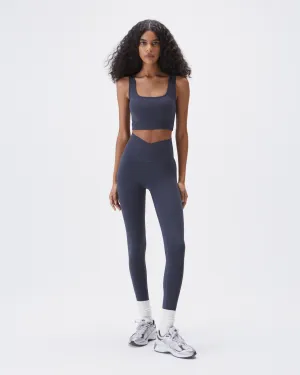 Ultimate Wrap Over Leggings - Midnight Blue Squat Proof Fabric