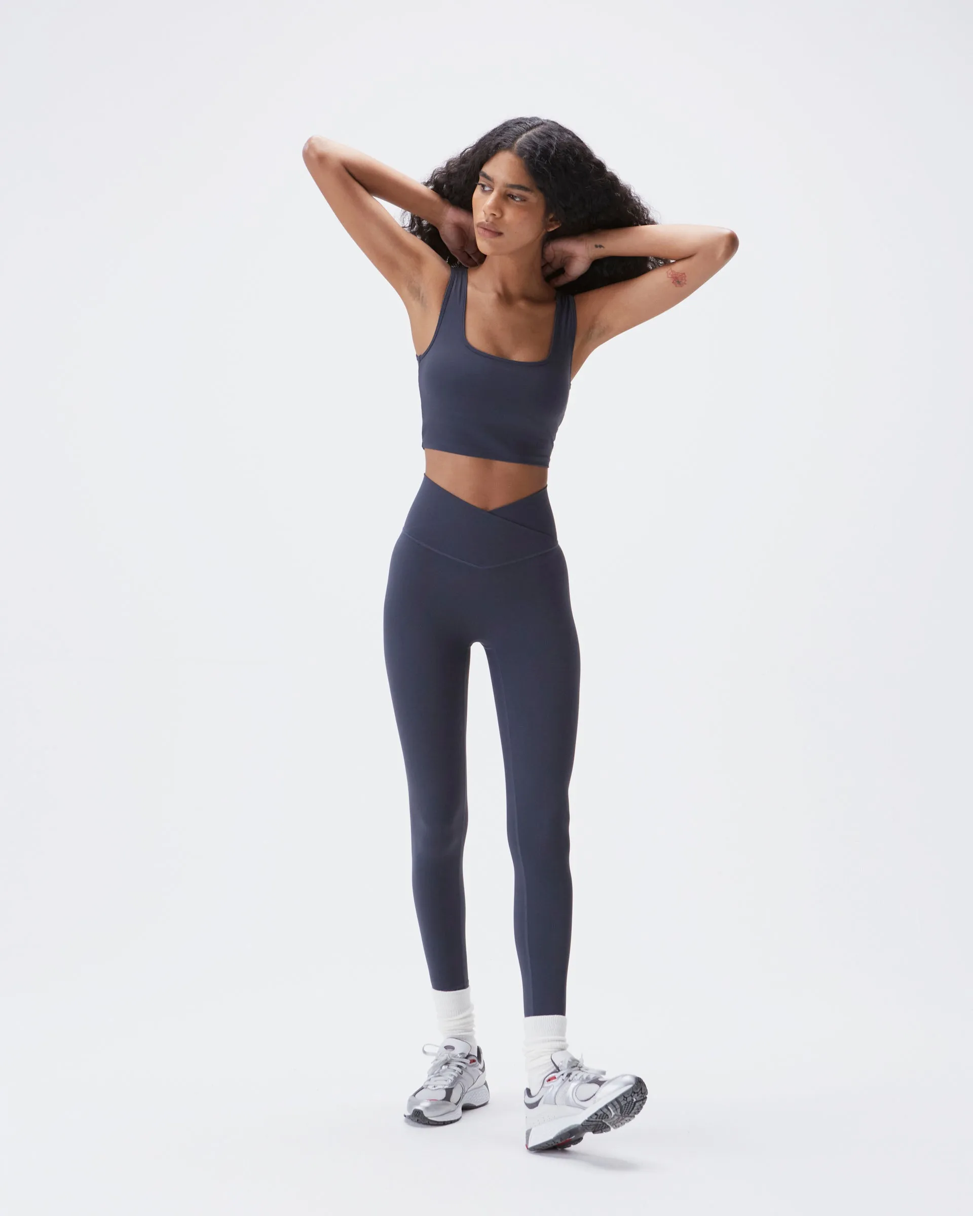 Ultimate Wrap Over Leggings - Midnight Blue For Men Studio Practice