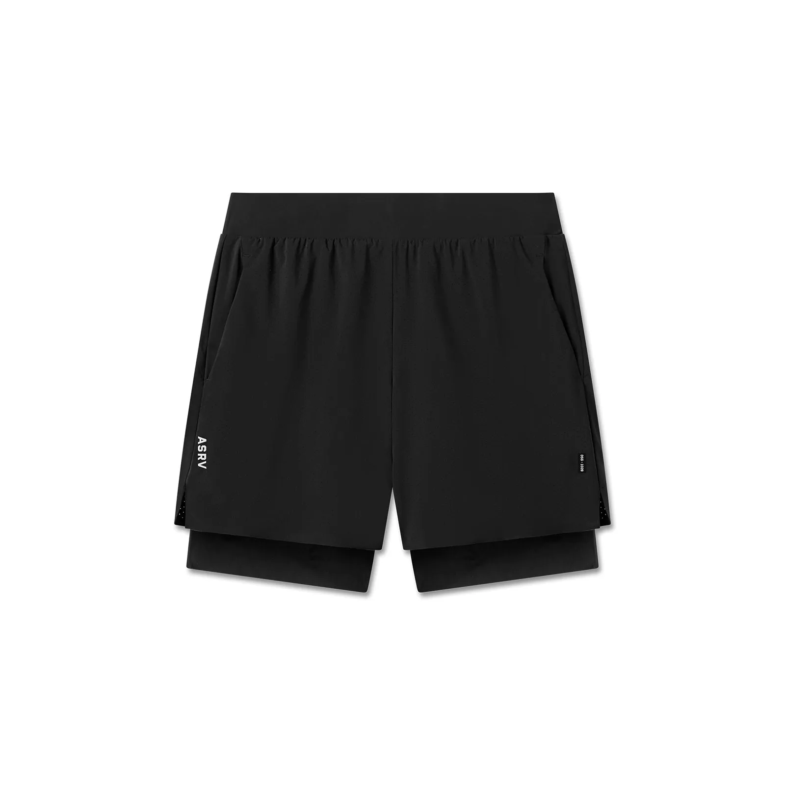 1028. Aerotex? Bonded 7" Liner Short - Black Weekend Outfit High-End Option