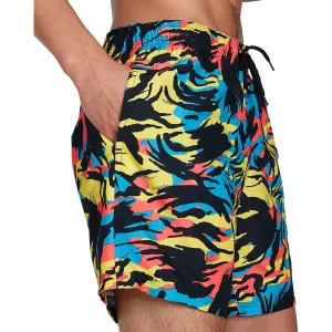 Snag Free Fabric Technology Speedo Printed Leisure 16 Inch Mens Swim Shorts - Black
