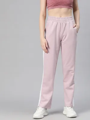 Alcis Women Solid Regular-Fit Track Pants ComfortWaistband Wrinkle Resistant Finish