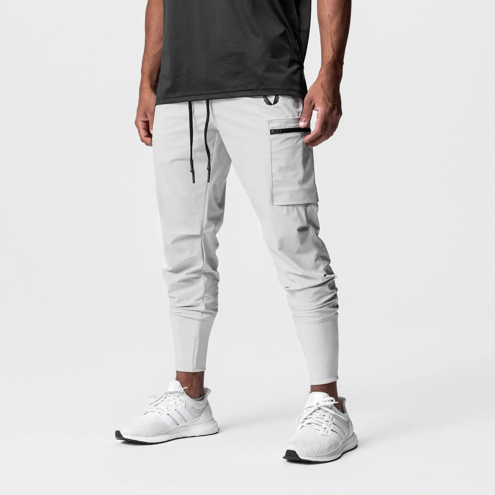 Structured fabric 0827. Tetra-Lite? Inlay Pocket High Rib Jogger - Stone