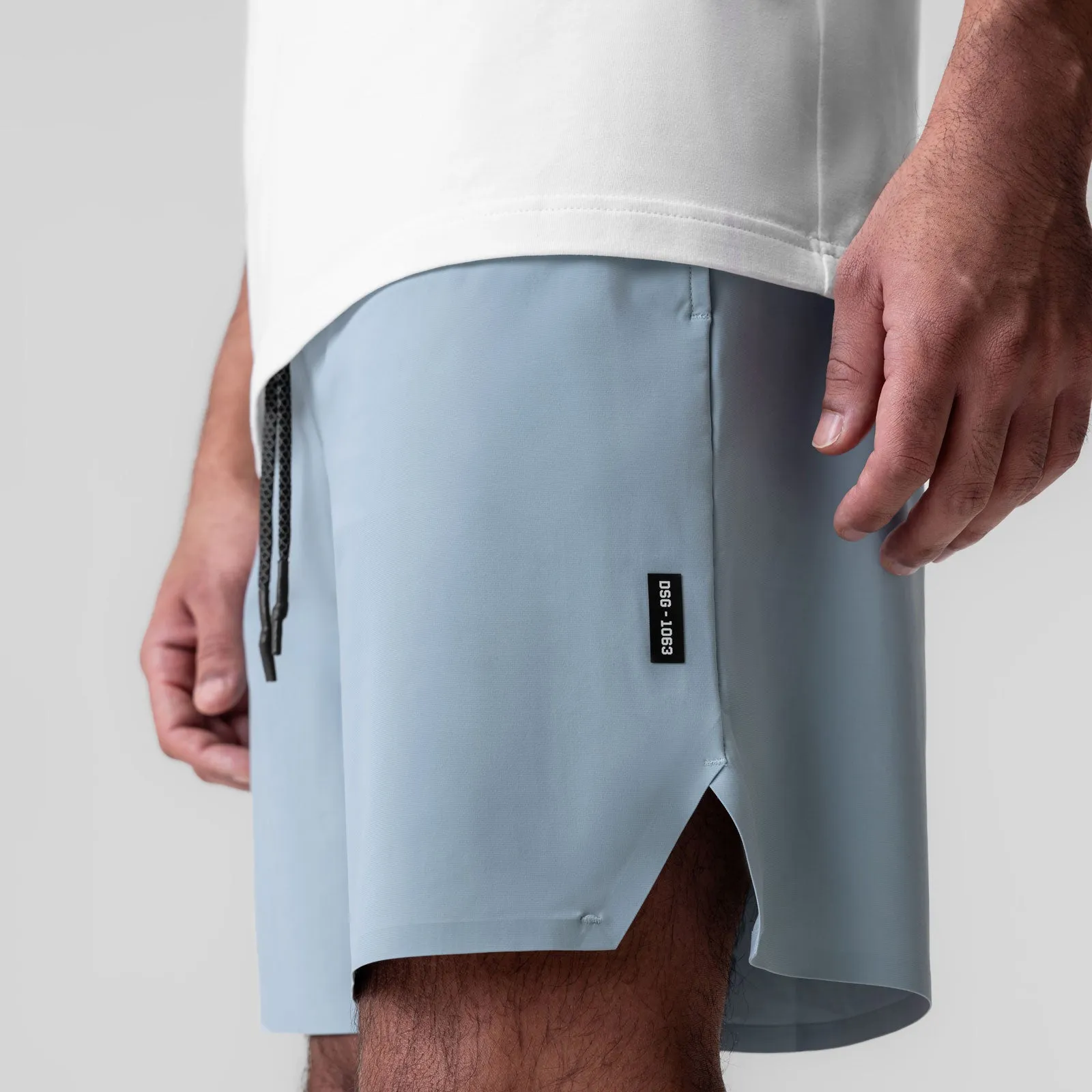 1063. Revolutional? Field Short - Light Sky Wool blend