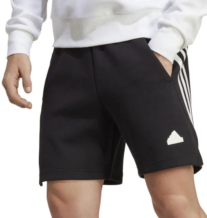 Handmade adidas Future Icons 3 Stripes Mens Shorts - Black