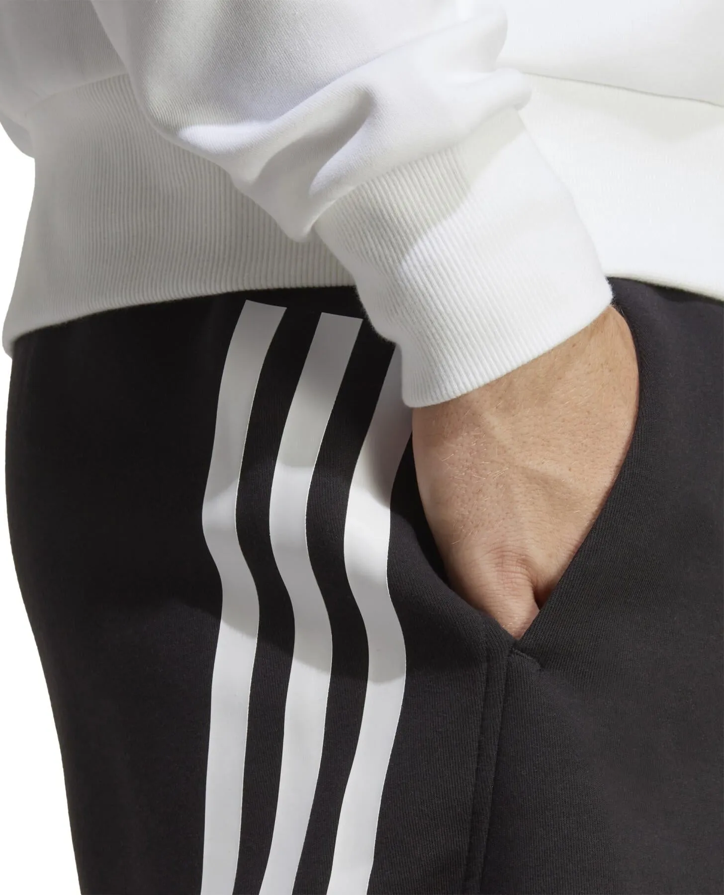 OdorControlTech adidas Future Icons 3 Stripes Mens Shorts - Black