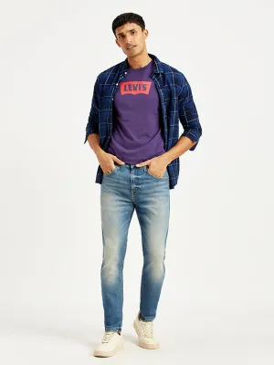 Style Basic Sunny Vibes Rainy Day Shopping Day Men's 512 Blue Slim Tapered Fit Mid Rise Jeans