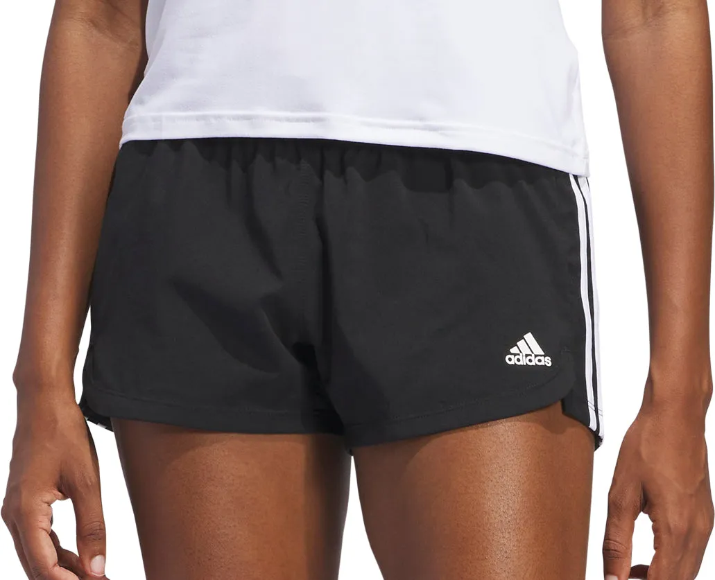 Linen shorts Street Fashion adidas Pacer 3 Stripes Woven Womens Training Shorts - Black