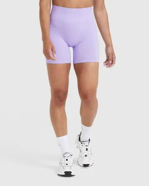 Roll Up Cuff Design Odor Control Technology Effortless Seamless Shorts | Lavender Purple
