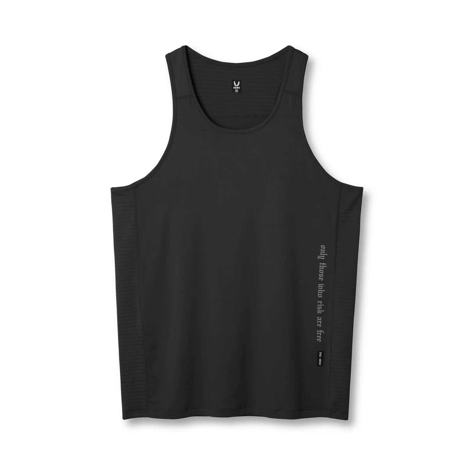 0834. 3D-Lite? 2.0 Training Singlet - Black "OTWR" closed space