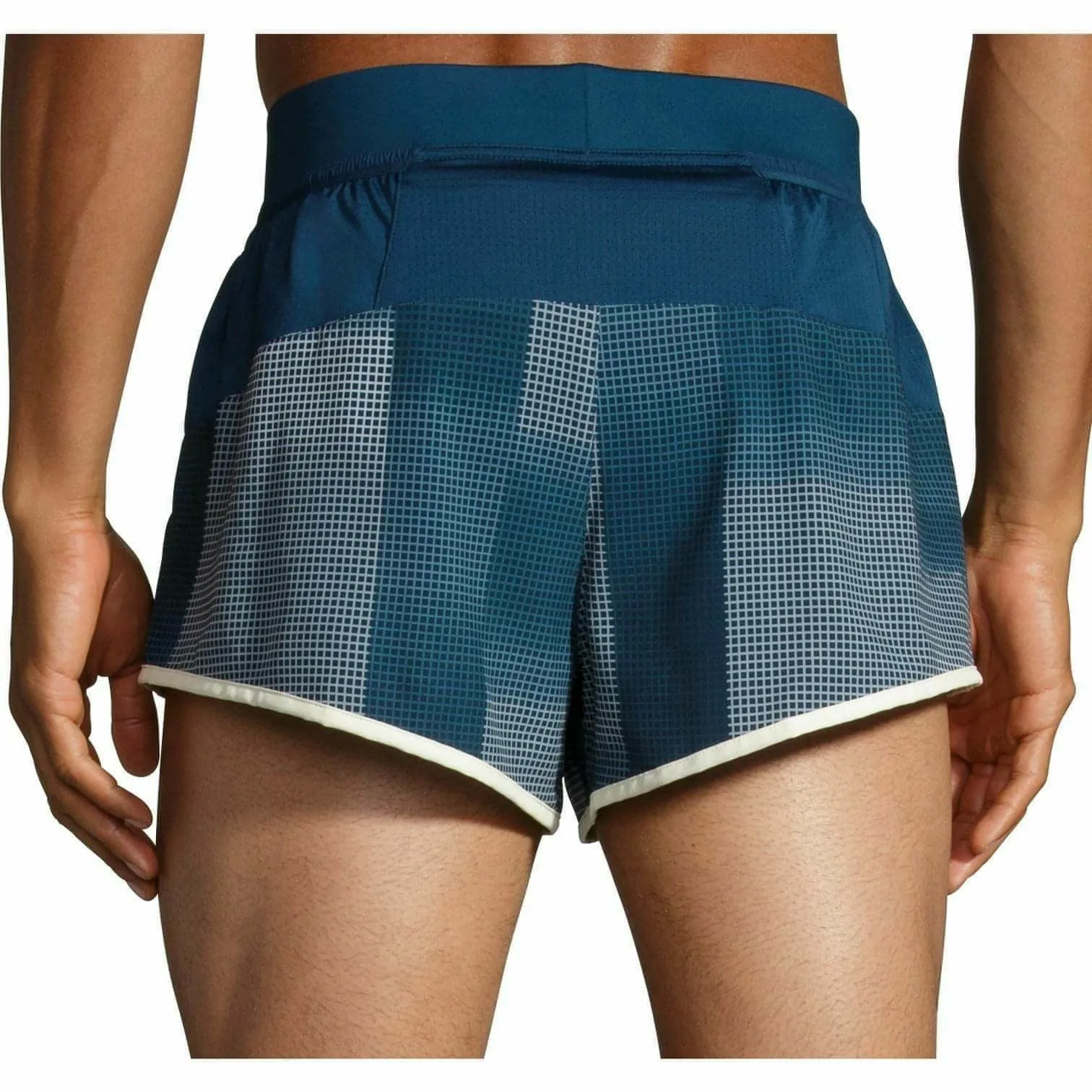 Coastal Style Brooks Sherpa 3 Inch Split Mens Running Shorts - Blue