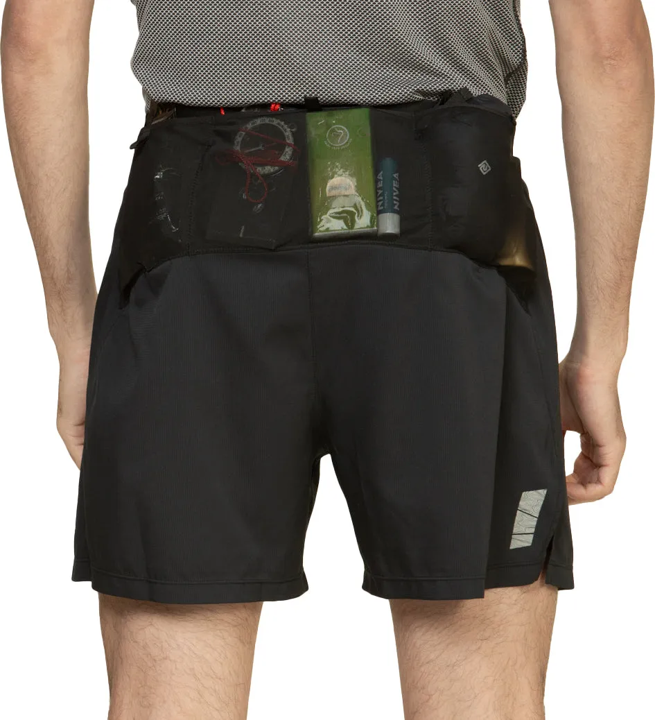 Temperature Regulating Fibers kids' style Ronhill Tech All Terrain 5 Inch Mens Running Shorts - Black