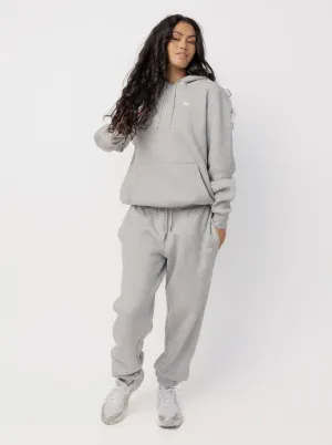 High Waist Sustainable Fabric Logo Fleece Track Pant