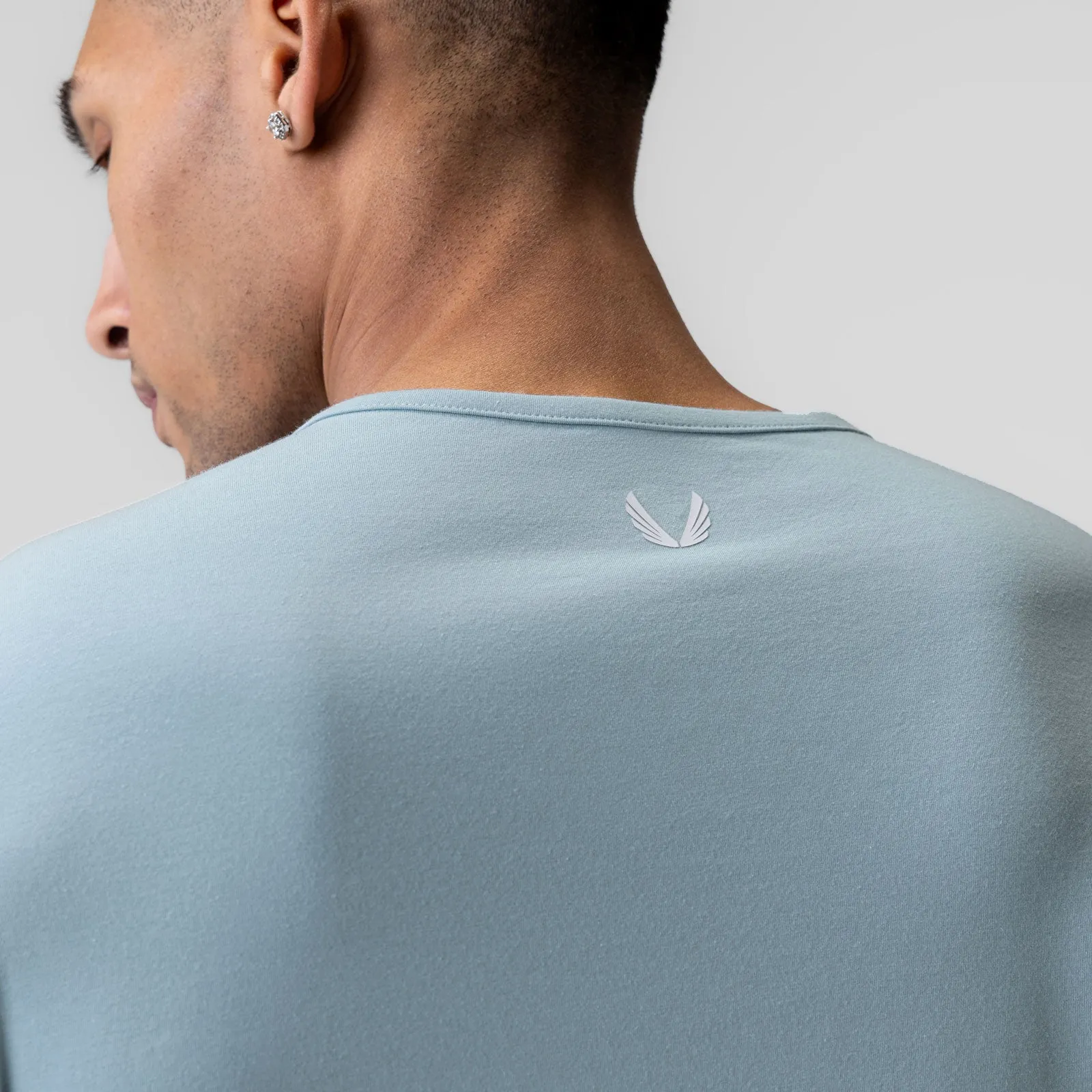 Flat 1058. Creora? Cotton Modal Long Sleeve - Light Sky