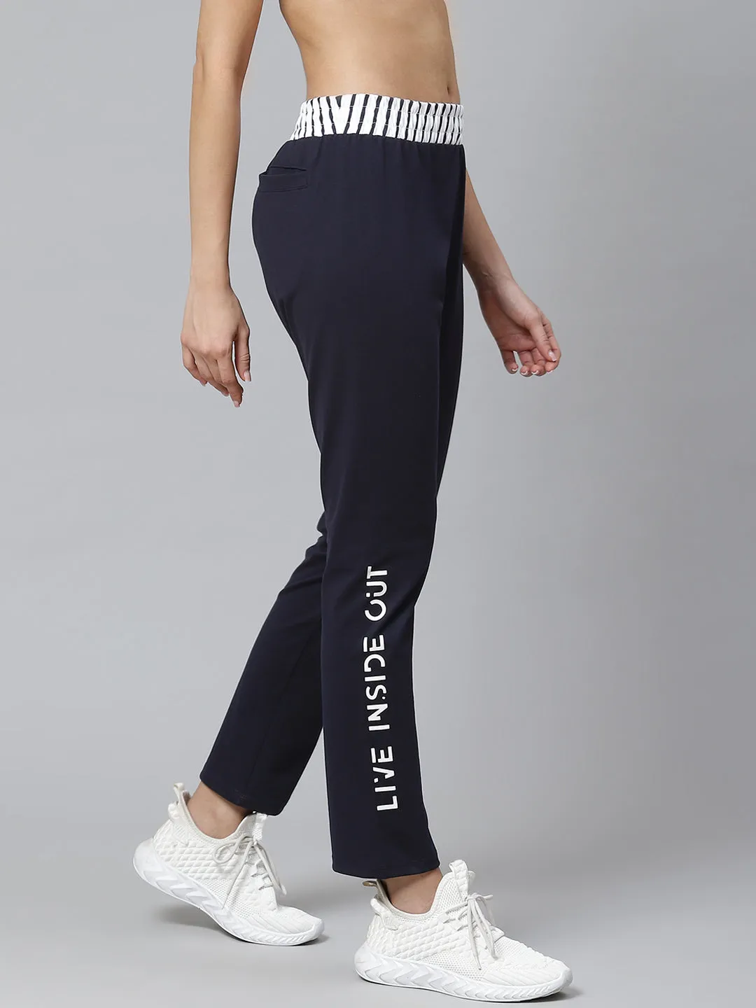 Ultra Durable Alcis Women Navy Solid Training Track Pants