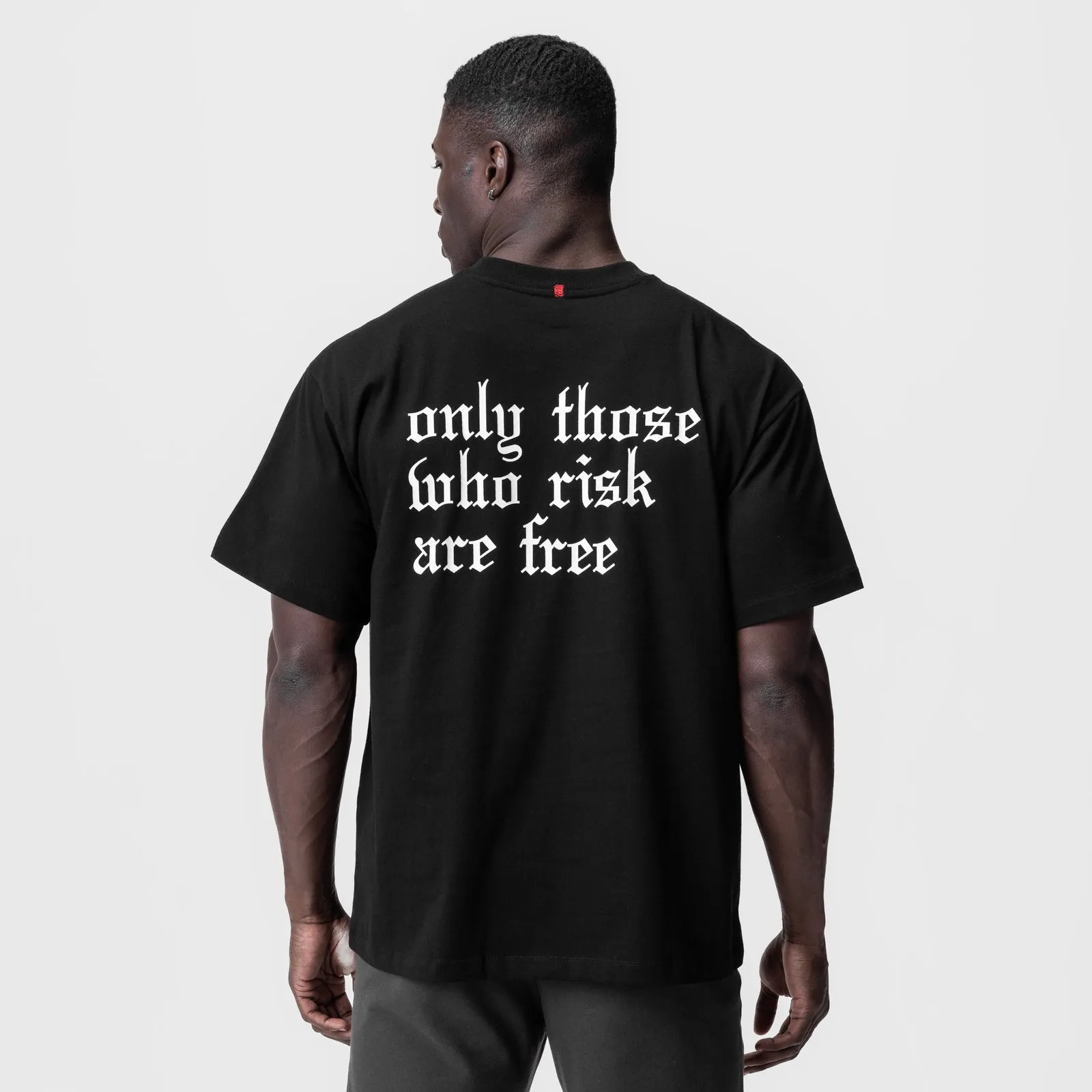 Brushed Interior Lining 0797. Tech Essential? Relaxed Tee - Black/White "OTWR"