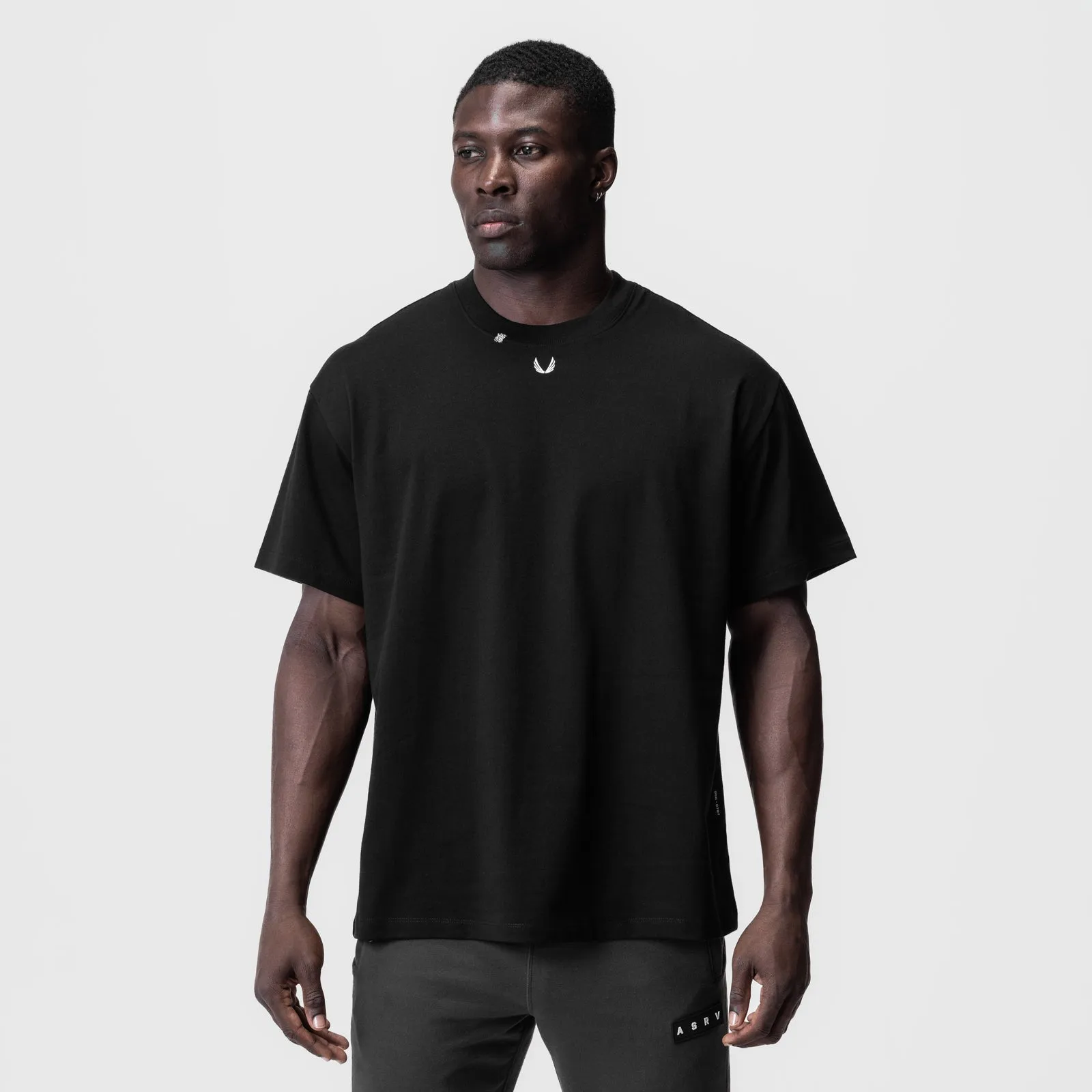 Effortless Comfort 0797. Tech Essential? Relaxed Tee - Black/White "OTWR"