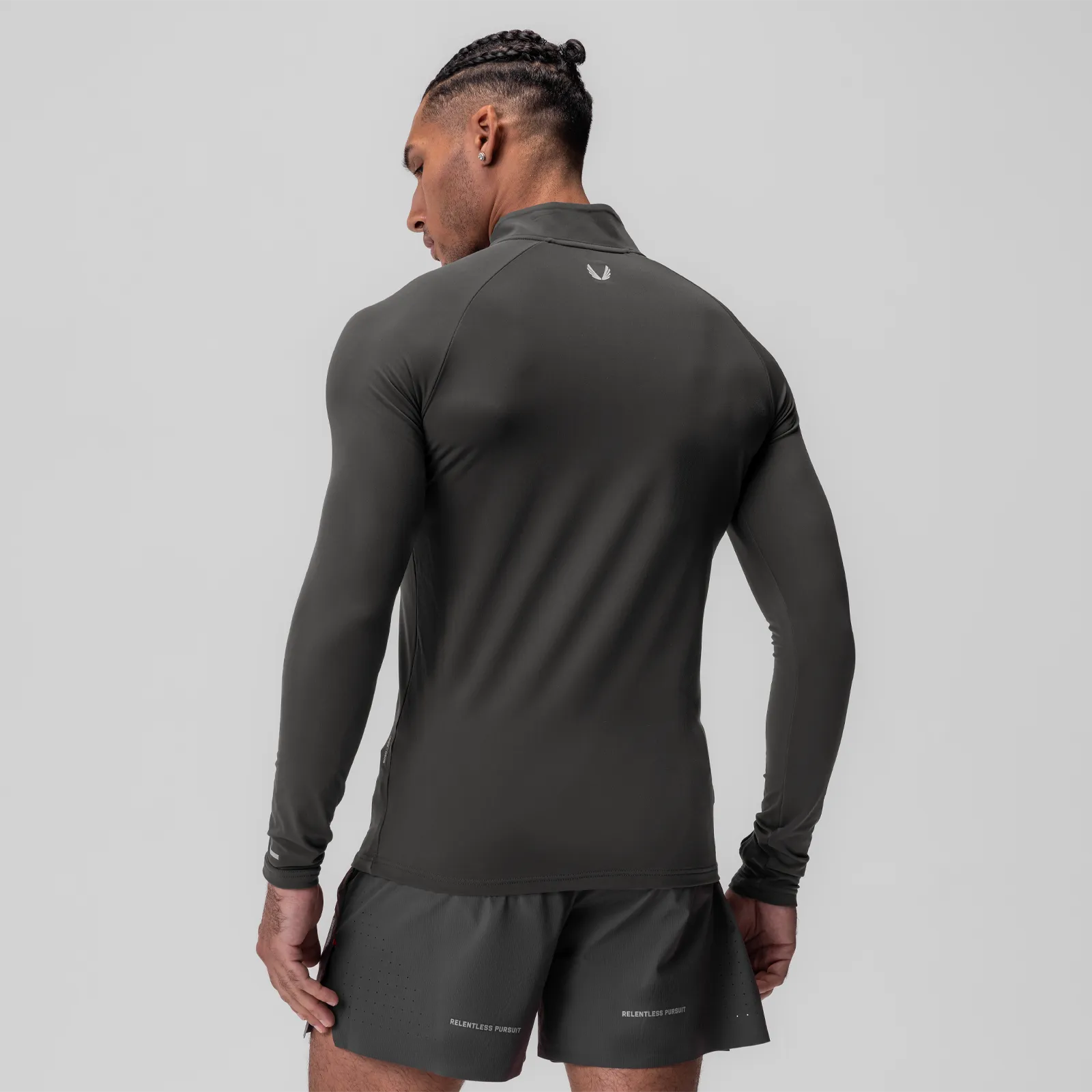 0906. Thermal Training Quarter Zip - Space Grey "Cyber" Collectible
