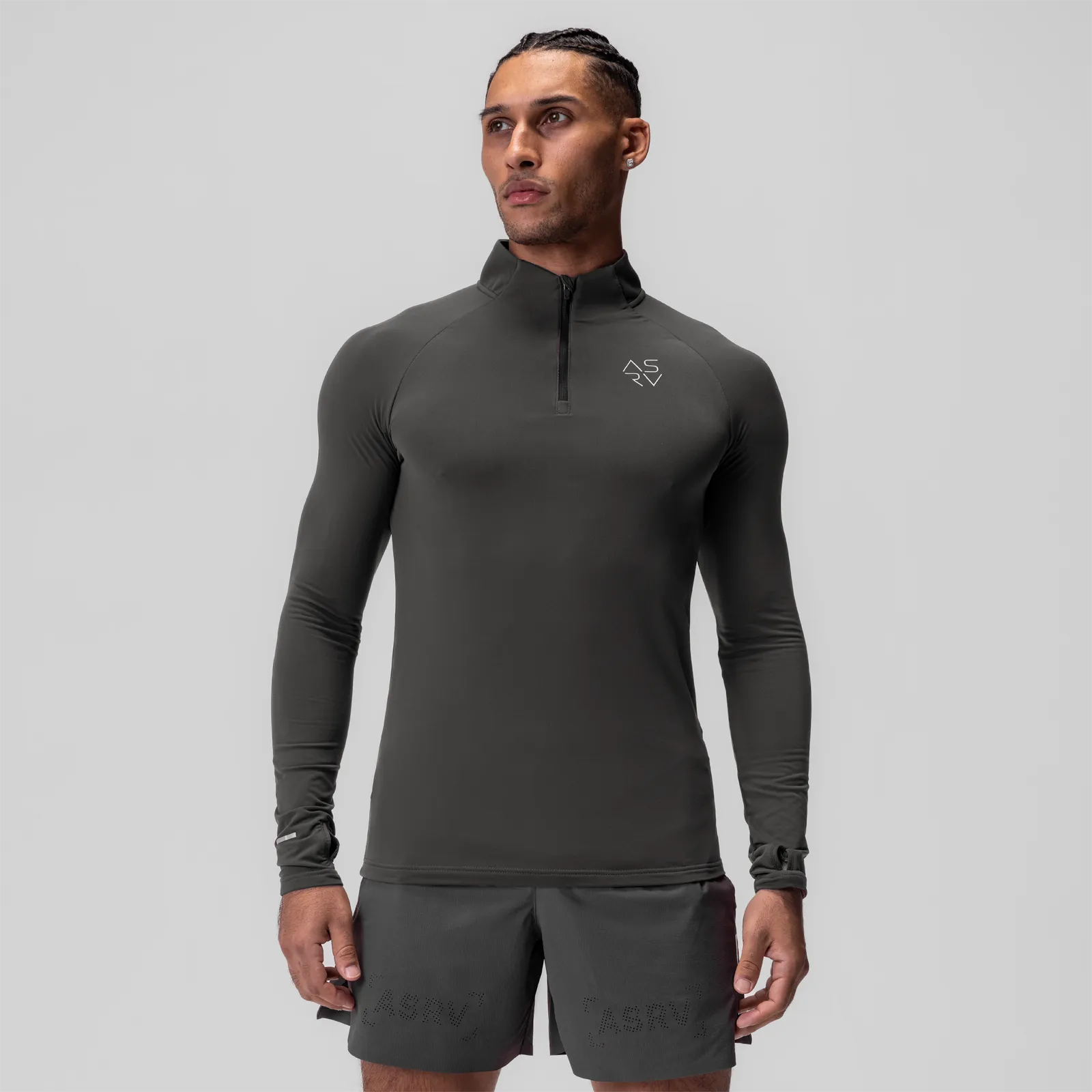 Fish 0906. Thermal Training Quarter Zip - Space Grey "Cyber"