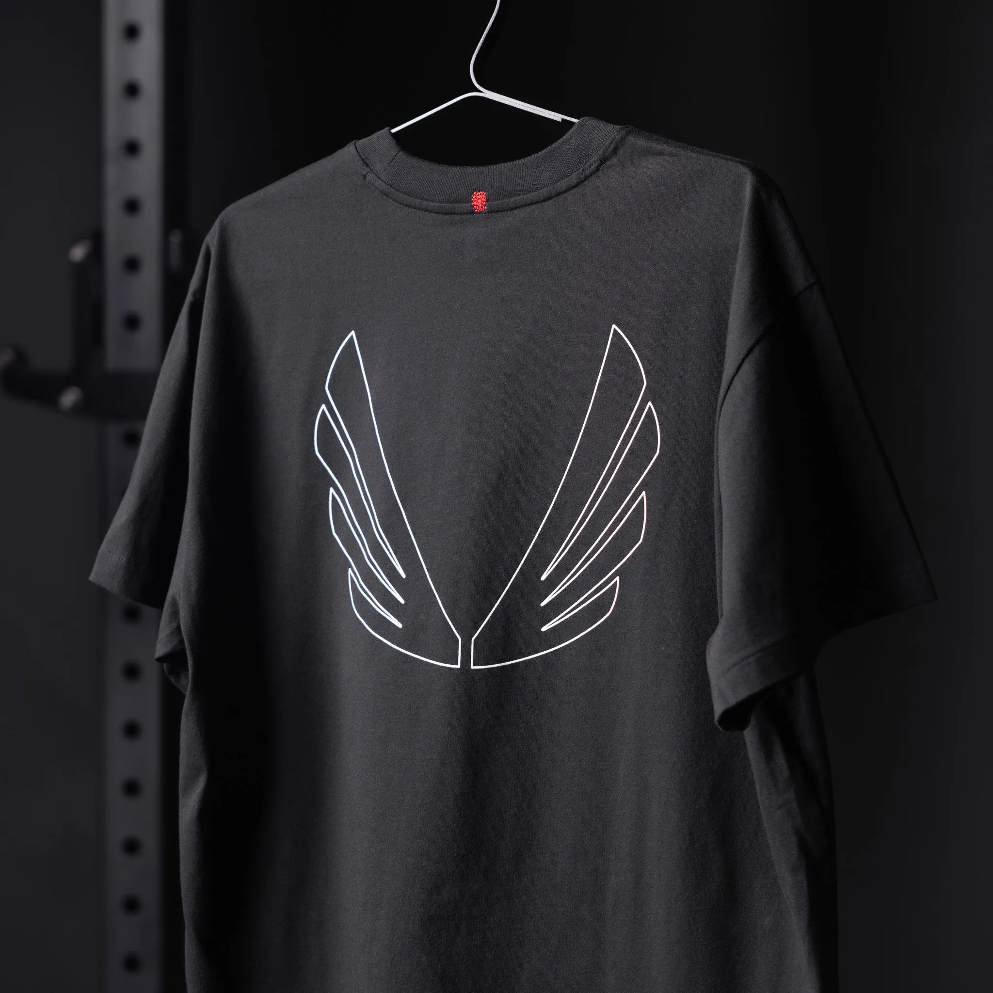0797. Tech Essential? Relaxed Tee - Black "Outline" Everyday Chic Classic Trend Look