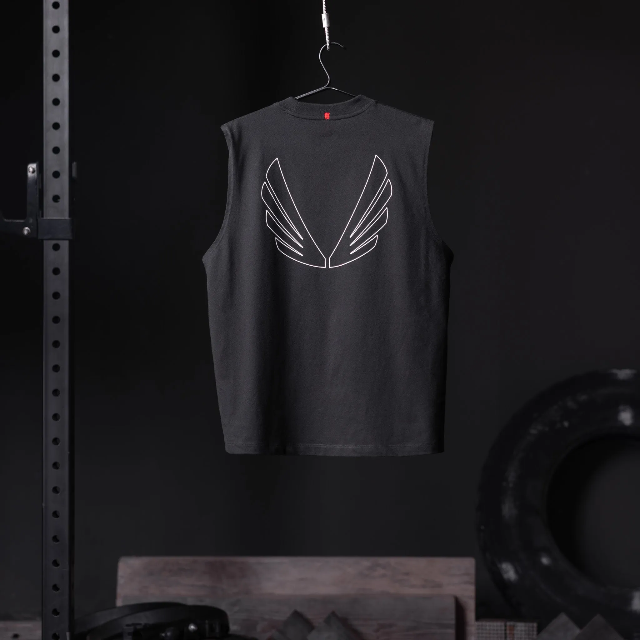0807. Tech Essential? Relaxed Cutoff - Black "Outline" Low noise Everyday Comfort