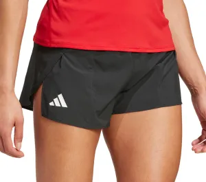 adidas Adizero Essentials Womens Split Running Shorts - Black Wear Resistant Fabric