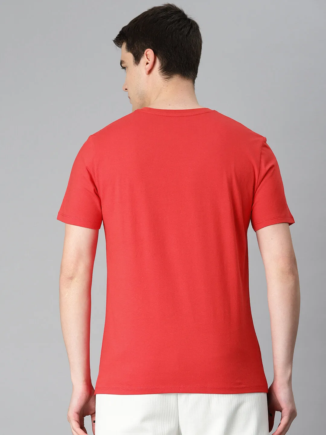 Speed Soul Alcis Men Red Typography Printed Sports T-shirt