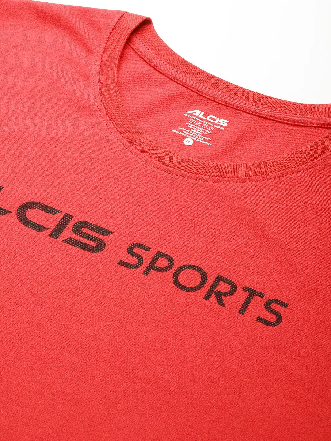 Dream Feel Alcis Men Red Typography Printed Sports T-shirt