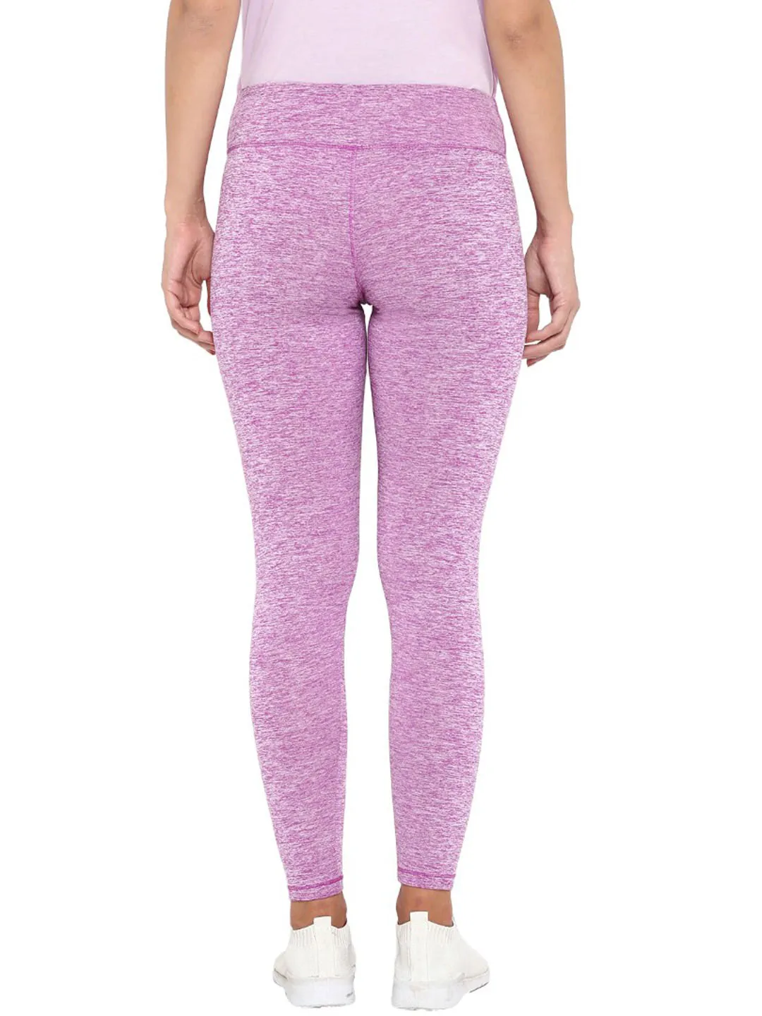 Outdoor Lover Eco Friendly Alcis Women Purple Solid Ankle-Length Leggings