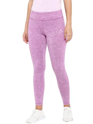 For Adults Slim Fit Work Commute Mesh Panel Alcis Women Purple Solid Ankle-Length Leggings