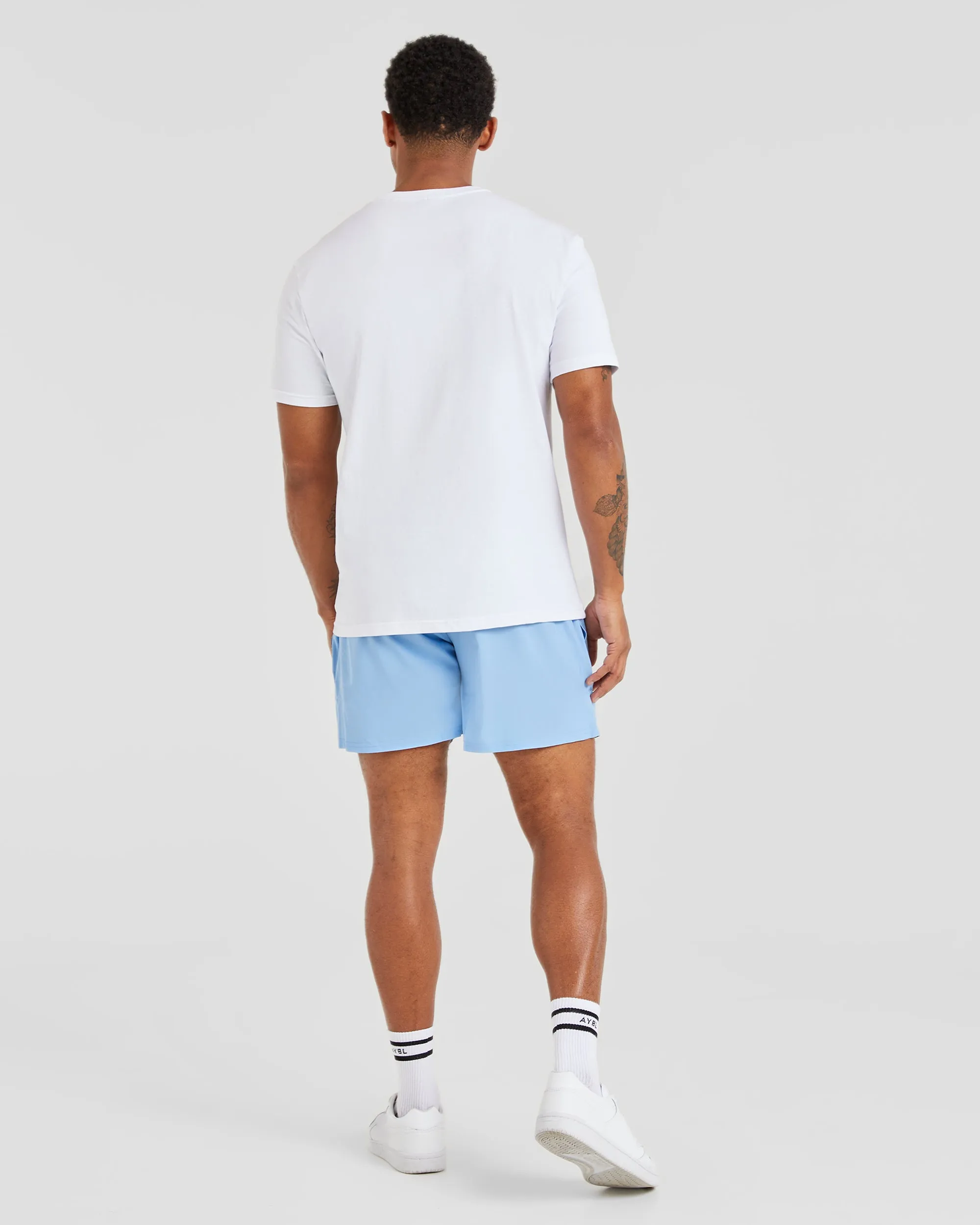 Core 5" Shorts - Air Blue Fleece Lining soft fit