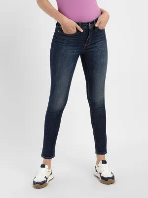 Women's 311 Blue Skinny Fit Mid Rise Jeans Outdoor Ready Relaxed Style Smart Casual Minimalist Style