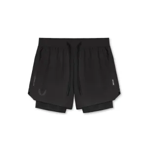 Secure Pocket Zippers 0865. Tetra-Lite? 5" Liner Short - Black "Wings"/Black
