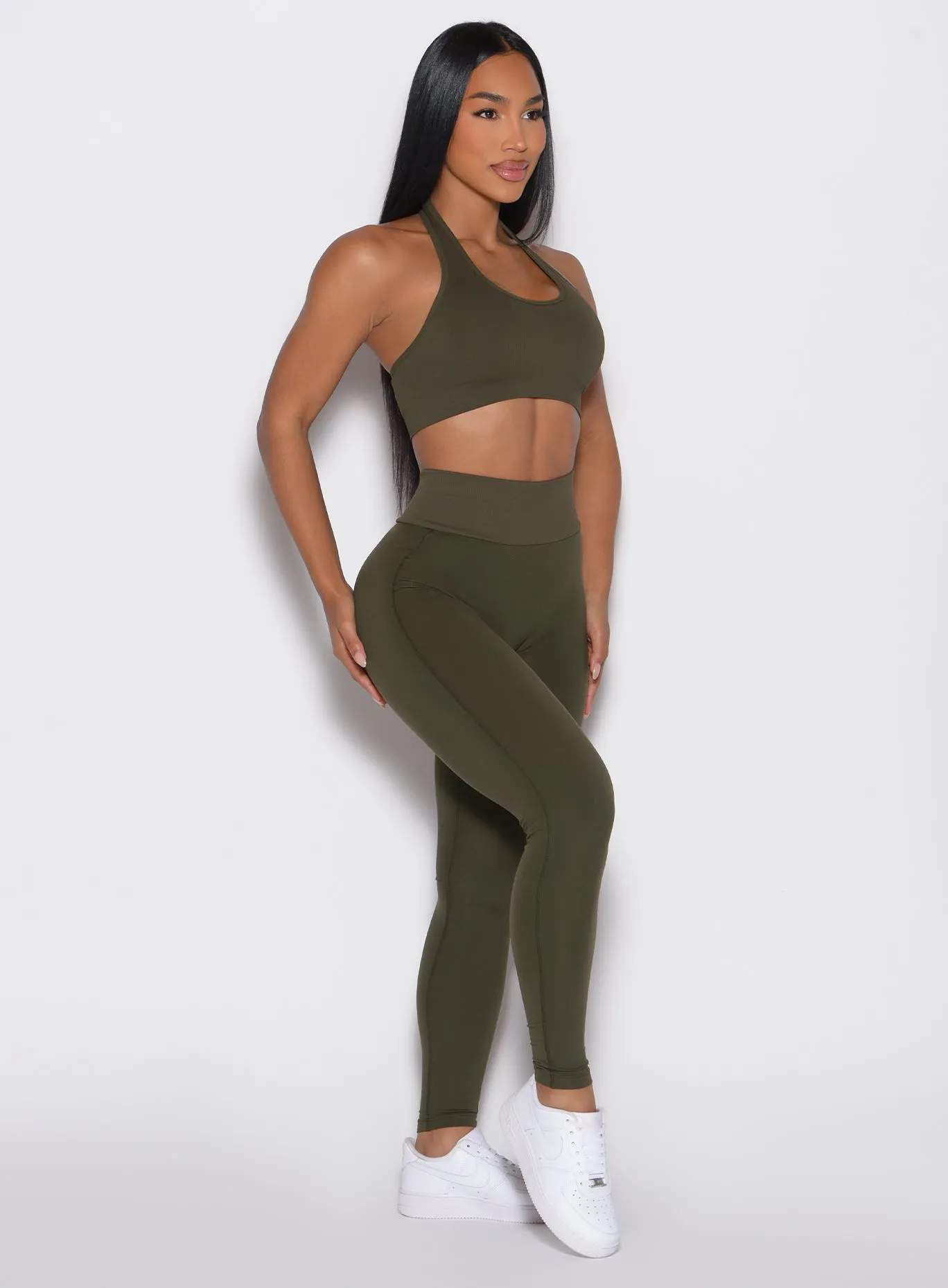 Double Layer Dance Practice Essential Fit Figure Butt Lift Leggings