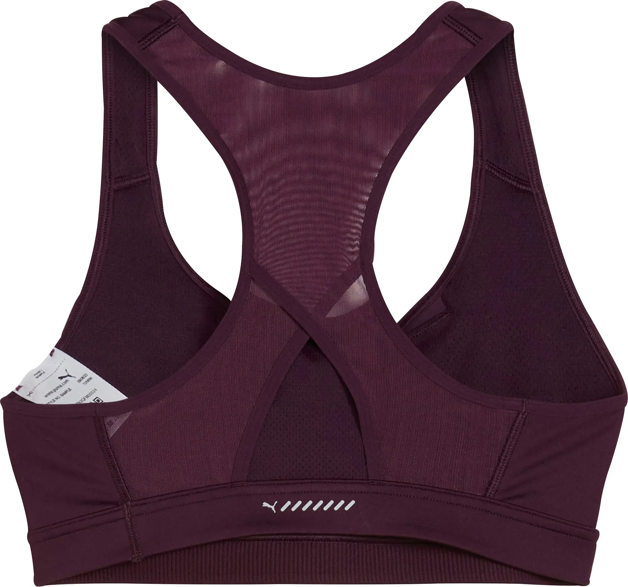 Puma 4KEEPS Womens Running Sports Bra - Purple Fitness Apparel Wireless Support System