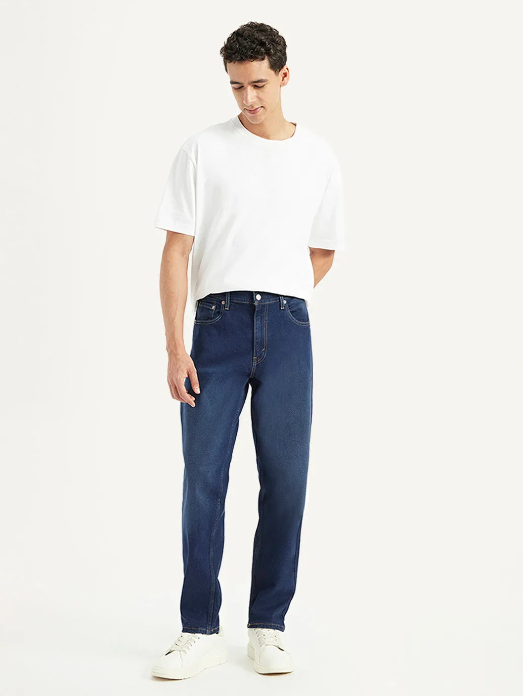 Anytime Look Outdoor Ready Men's 550'92 Dark Blue Loose Fit Mid Rise Jeans