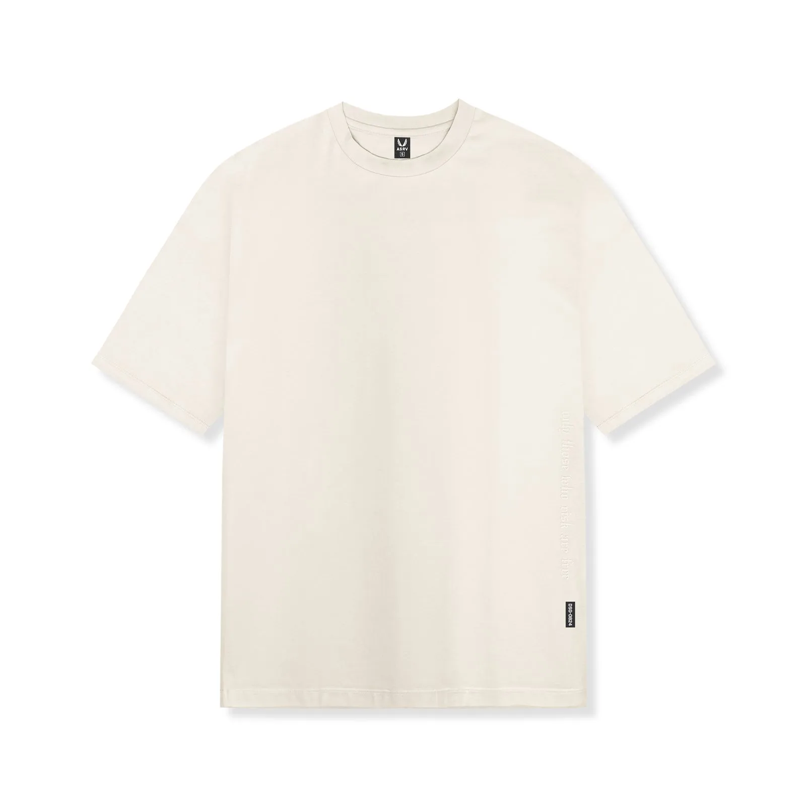 0824. Supima? Oversized Tee - Ivory Cream Abstract mystery Stylish Comfort
