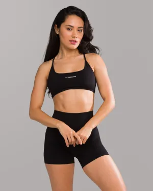 Amplify Open Back Bra - Black Matching Set