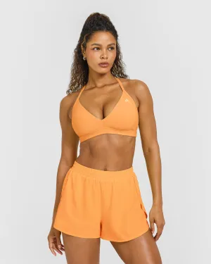 Contract EasyLift? Ultra Minimal V Neck Bralette | Powdered Orange Comfortable Design