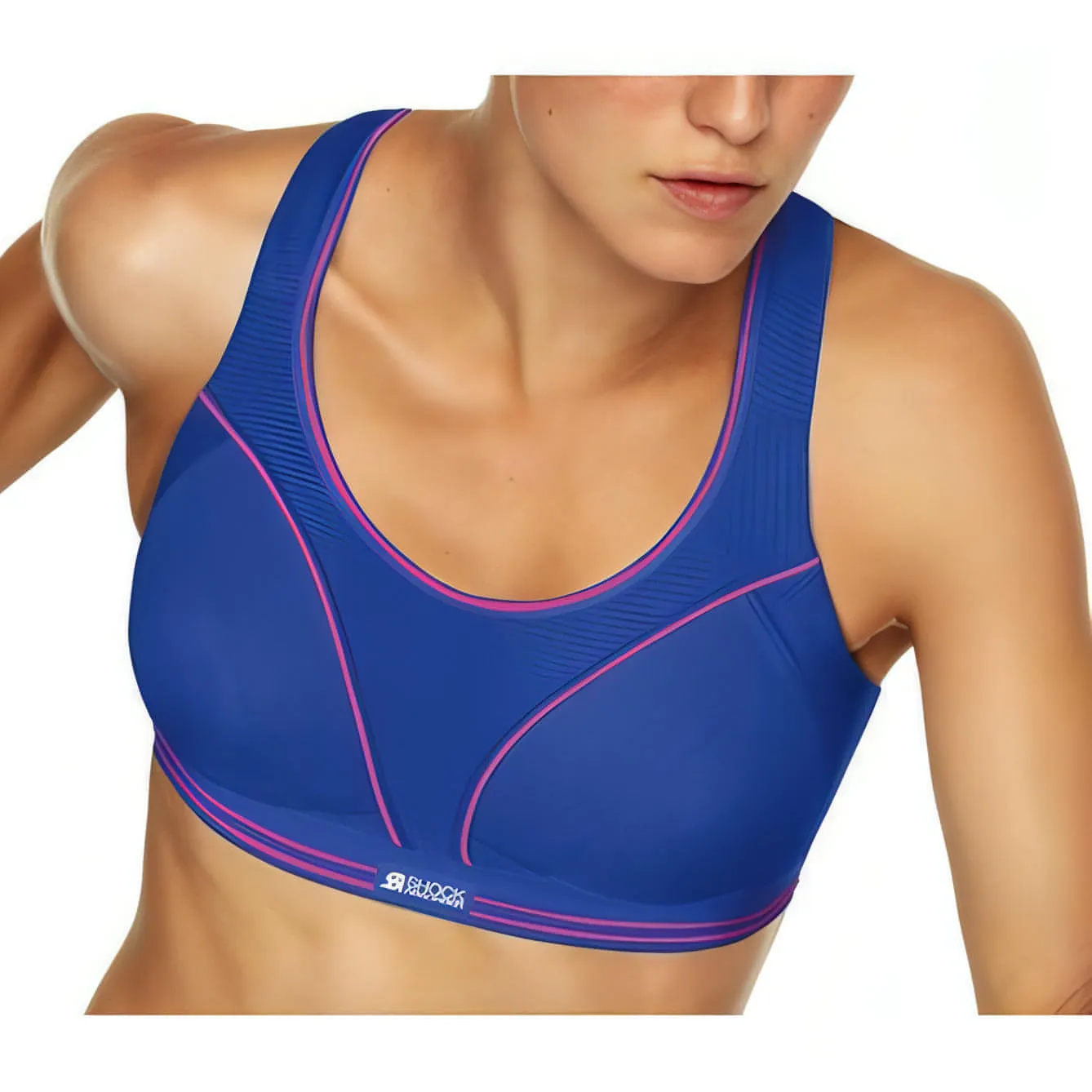 Lace Sports bra alternative Shock Absorber Ultimate Run Womens Sports Bra - Blue