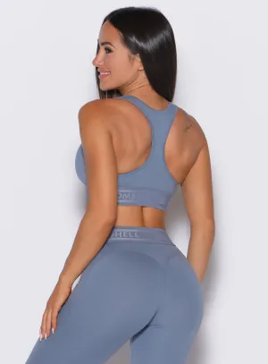 Bombshell Active Bra V-neck seams Structural seams