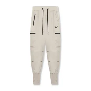 Recyclable Fabric Blend 0827. Tetra-Lite? Inlay Pocket High Rib Jogger - Sand Smoke