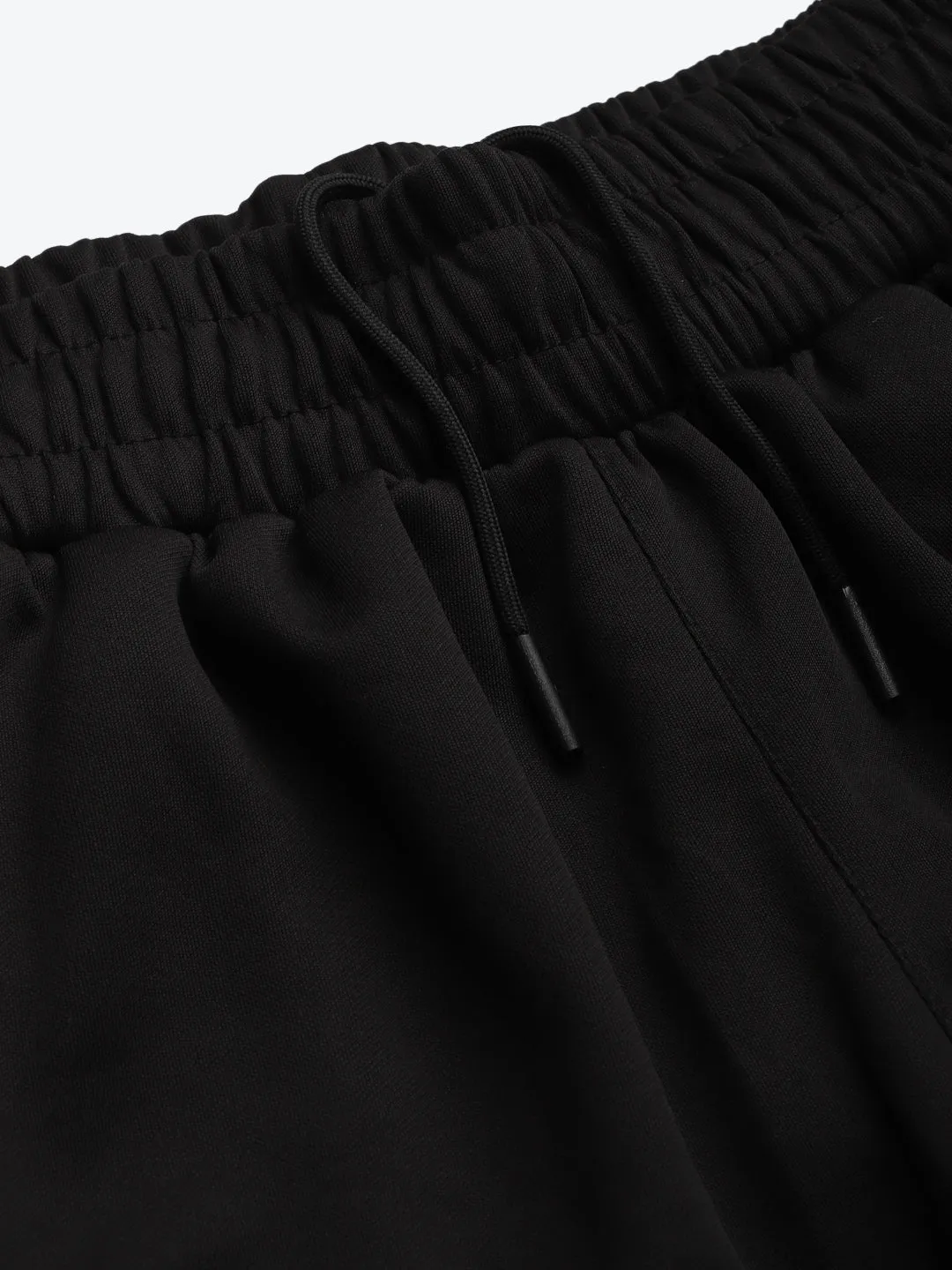Alcis Women Black Solid Slim Fit Track Pants TearResistantMaterial Loose Fit