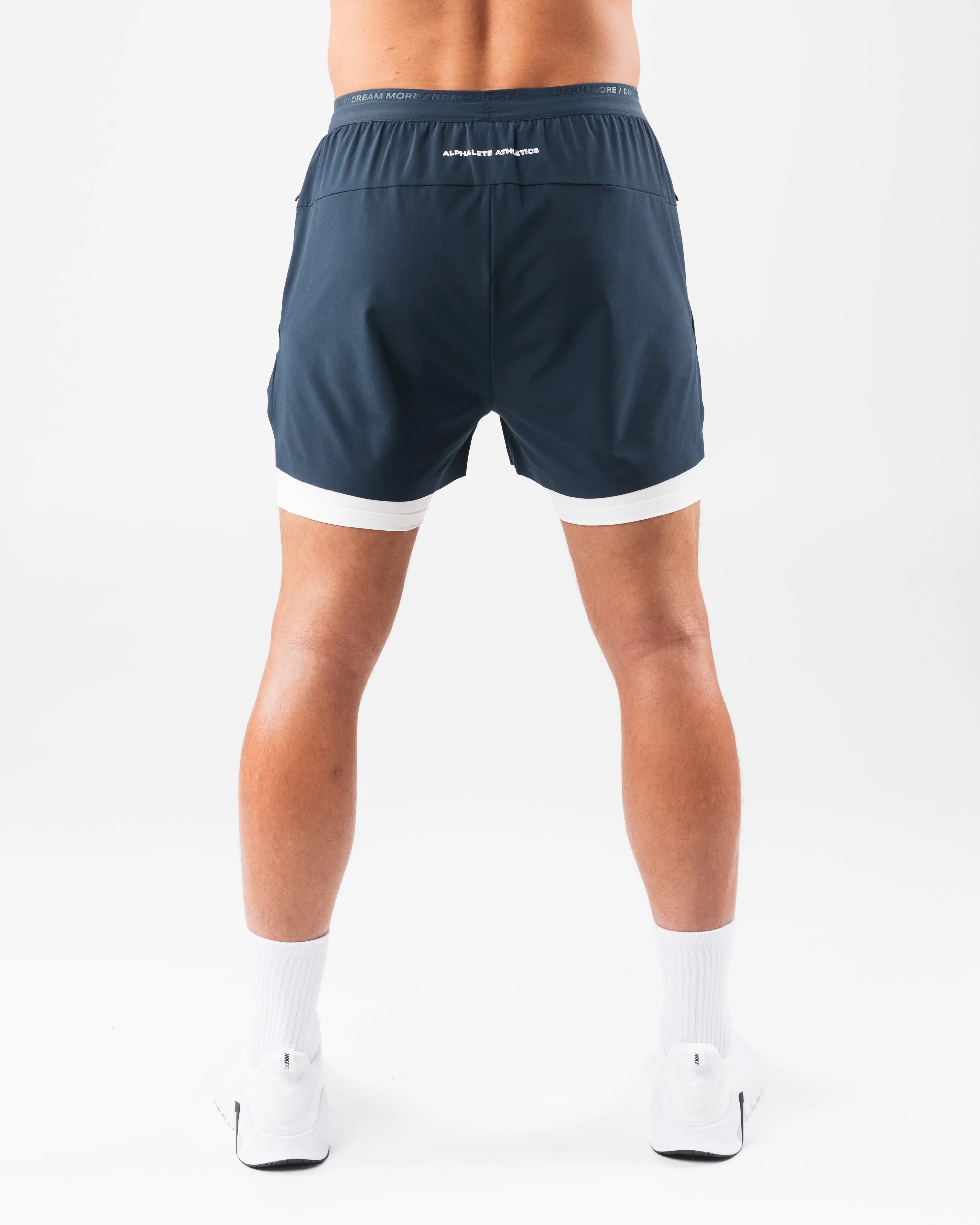 Elite Swift Short 5" - Deep Navy Tennis wear